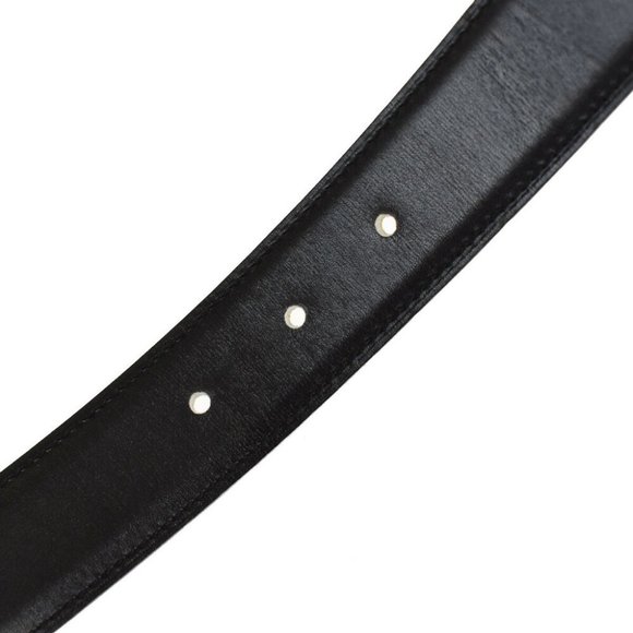 HERMES H Logo Constance Reversible H Buckle Belt Leather # 65 Black BN 82ML583 main image 6